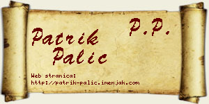 Patrik Palić vizit kartica